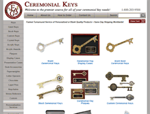 Tablet Screenshot of ceremonialkeys.com